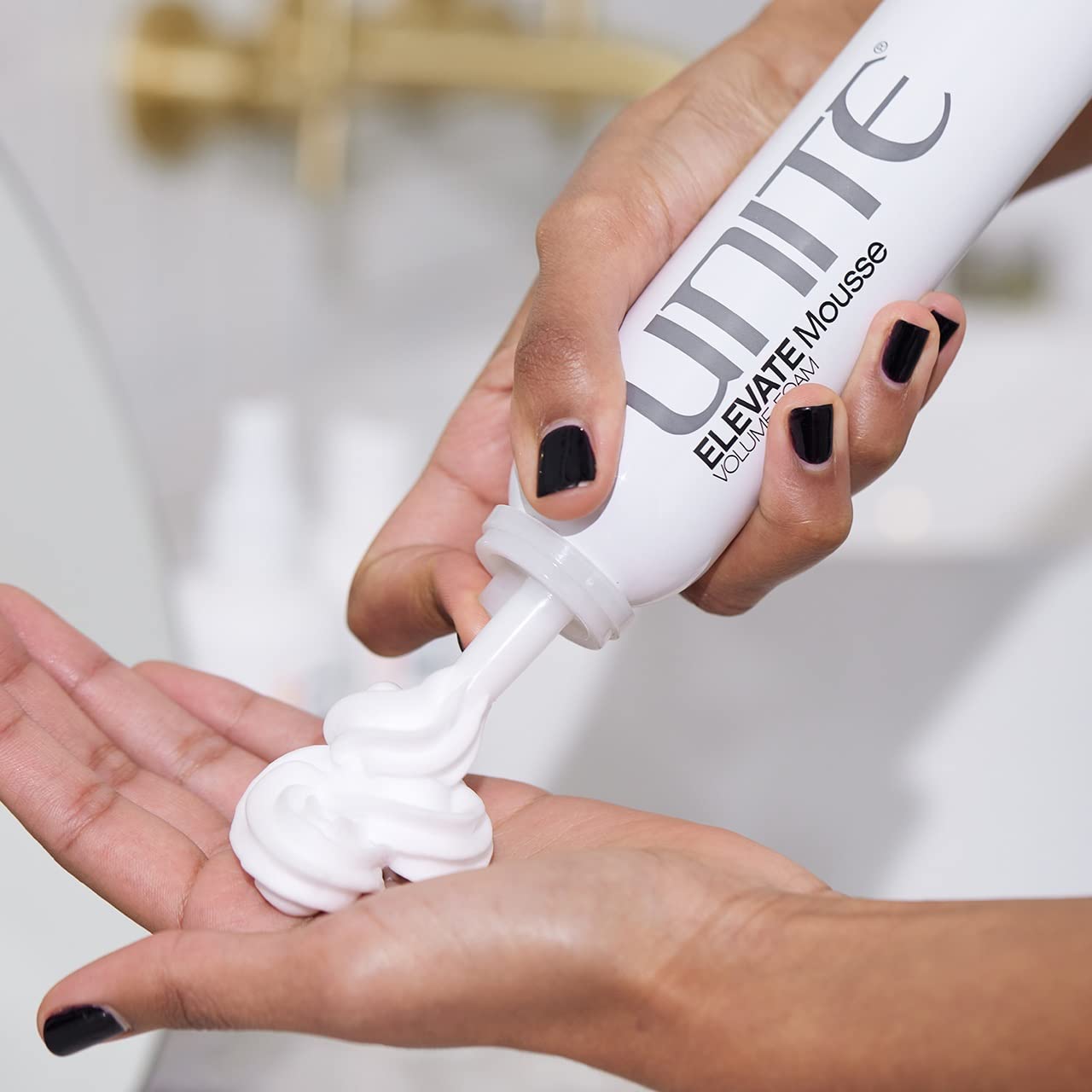 UNITE Hair - ELEVATE Mousse - Frizz-Free Volume, Hold, & Shine for All Hair Types - UV & Thermal Protection - 6 oz