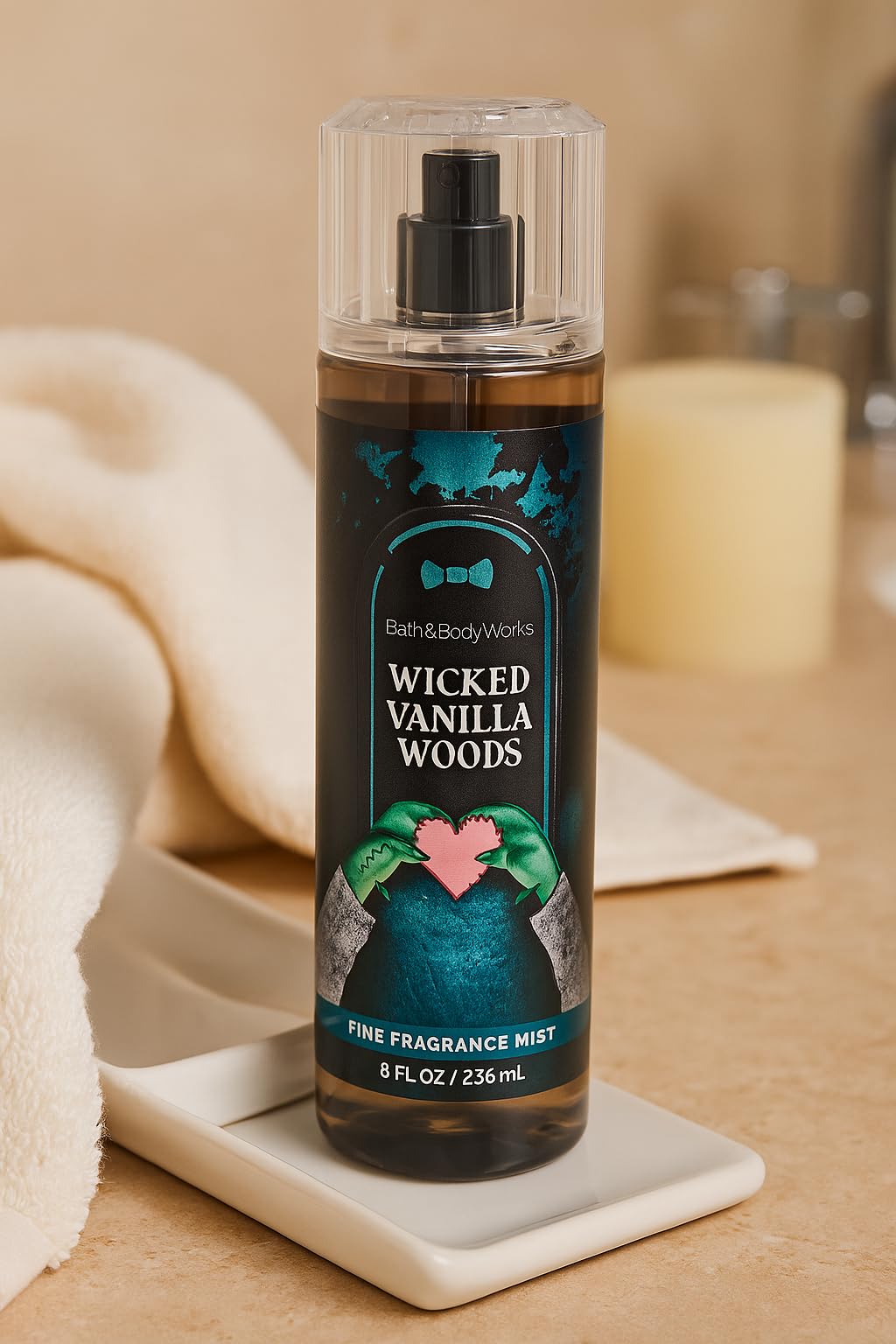 Bath & Body Works Wicked Vanilla Woods Fine Fragrance Mist - 8 fl oz | Soft Vanilla, Lavender Blossom & Enchanted Woods Scent