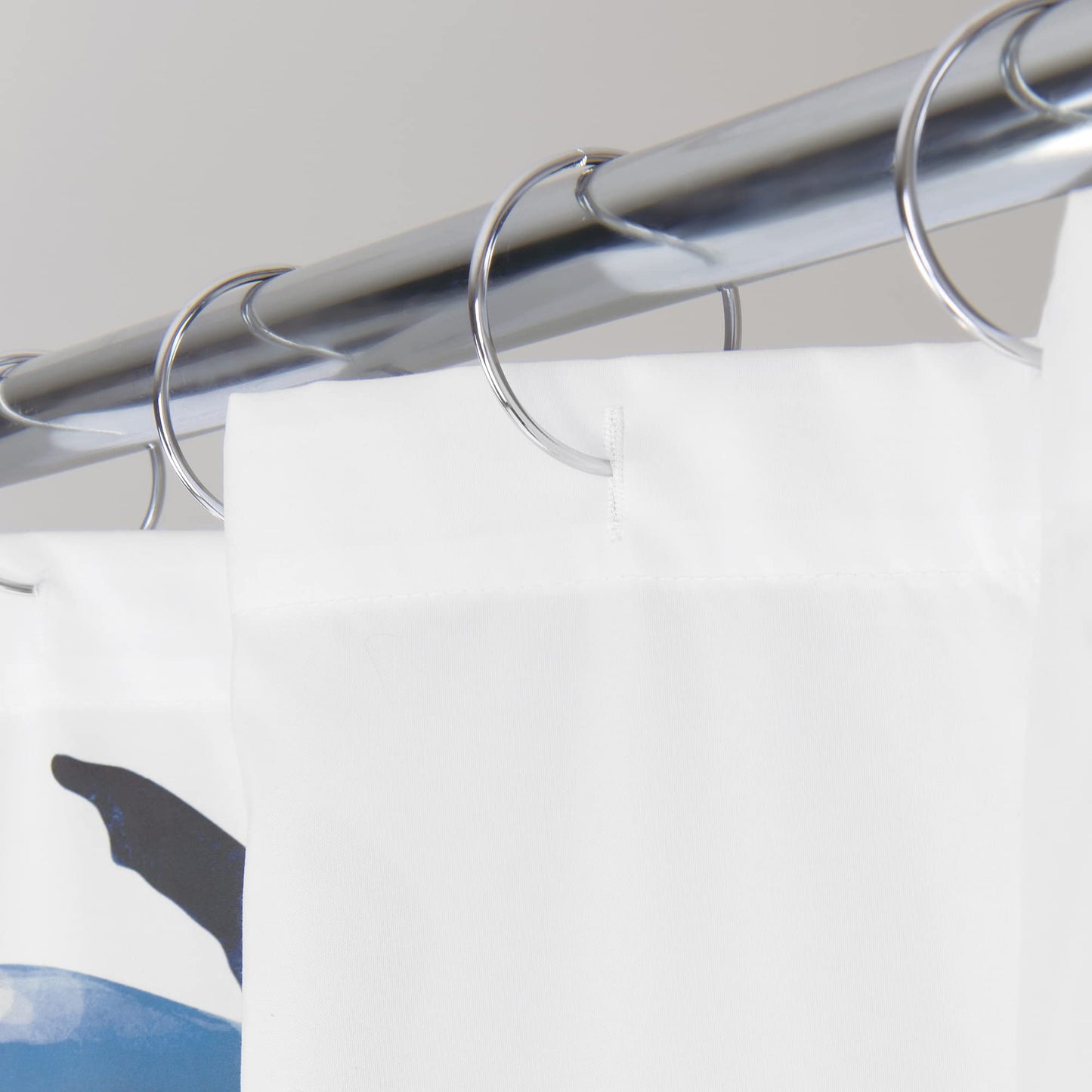 Allure Home Creation Deep Blue Sea Turtle Polyester Fabric Printed Shower Curtain 70"x72"