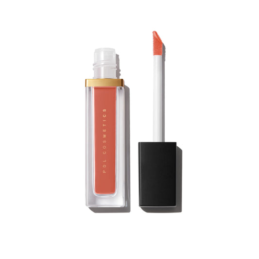 PDL Cosmetics by Patricia De León | Bold Aspirations Liquid Lipstick (Luna) | Highly Pigmented Smooth Matte Finish | Soft Apricot Tone | Long Lasting