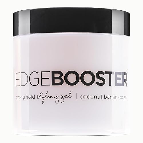 Style Factor EDGE BOOSTER® Strong Hold Styling Gel | Alcohol-Free Hair Gel with Camellia Sinensis Seed Oil for Curly, Wavy & Sleek Styles | Frizz