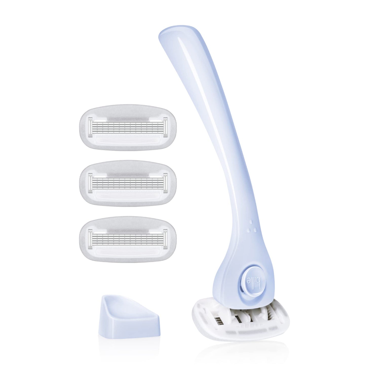 Billie Razors for Women Shave Kit - Women’s Razor + 4 x 5-Blade Razor Refills + Magnetic Holder - Cool Blue Beauty and Personal Care Billie Default Title