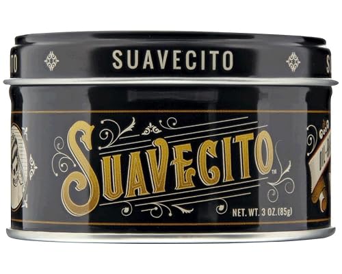 Suavecito Oil Based Pomade 3 oz Tin Can - Original Scent Hair Styling Long Lasting Hold, Healthy High Shine, For All Hair Types - Smooth Slickback