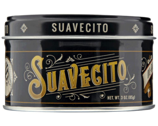 Suavecito Oil Based Pomade 3 oz Tin Can - Original Scent Hair Styling Long Lasting Hold, Healthy High Shine, For All Hair Types - Smooth Slickback