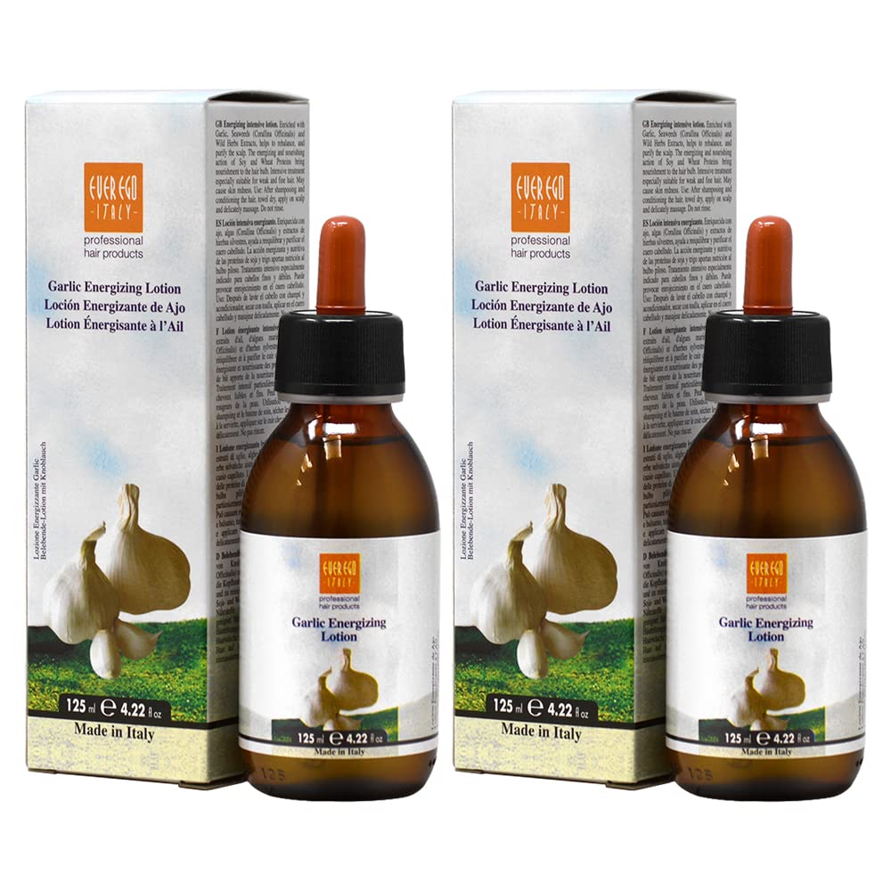 Ever Ego Impac Ego Garlic Energizing Anti HairLoss Lotion 125ml 4.25oz (Pack of 2)