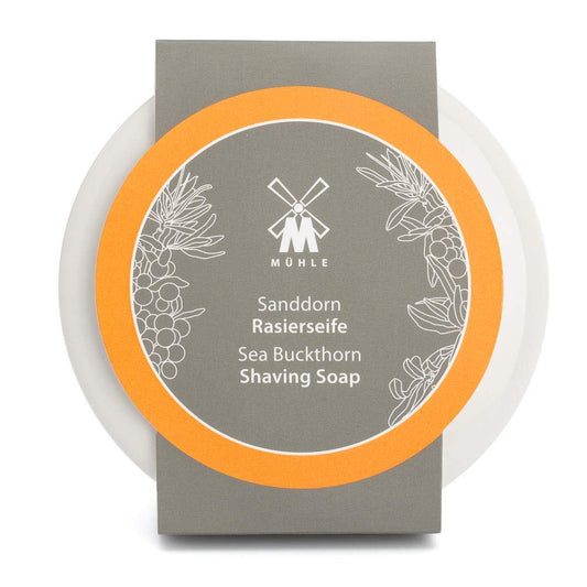 MÜHLE SHAVE CARE Porcelain Dish incl. Sea Buckthorn Shaving Soap 65g Beauty and Personal Care MÜHLE