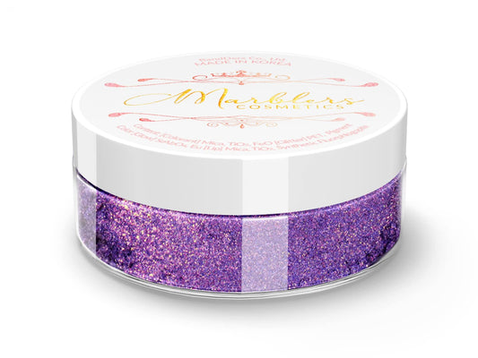 MARBLERS Chunky Natural Mica Powder [Flash Berry Pearl] 0.11oz (3g) | Highly Pigmented | Non-Toxic, Vegan, Cruelty-Free | Eyeshadow, Body Butter, Nail