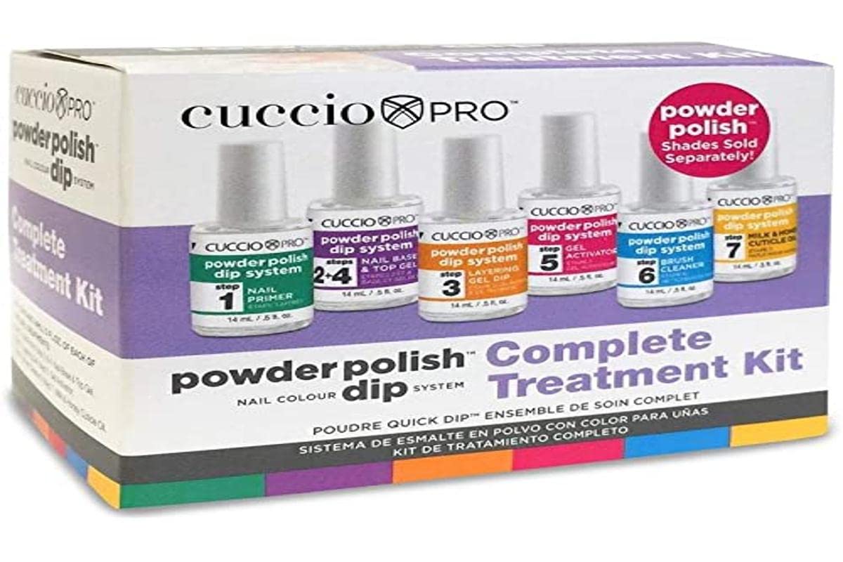 Cuccio Powder Polish Nail Colour Dip System Complete Treatment Kit Beauty & Personal Care Cuccio