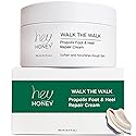 Hey Honey Walk the Walk Propolis Foot & Heel Cream for Dry, Cracked Feet | 72-Hour Hydration, Callus Remover & Odor-Fighting Moisturizer with Honey