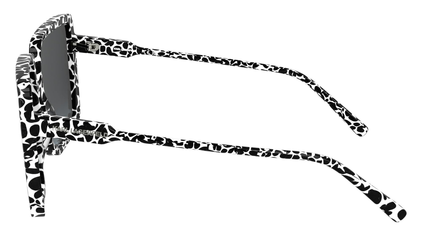 KARL LAGERFELD Women's Sunglasses KL6187S - Marble Black with Gradient Grey Lens