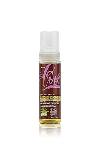 én Love Moisture Crush Foaming Mousse | Organic Coconut Milk | Deep Moisture & Shine | Soft Wraps, Defines Curls, Braid Twist & Locs | Anti-Breakage |
