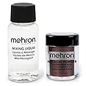 Mehron Makeup Metallic Powder (.17 oz) with Mixing Liquid (1 oz) (BRONZE)