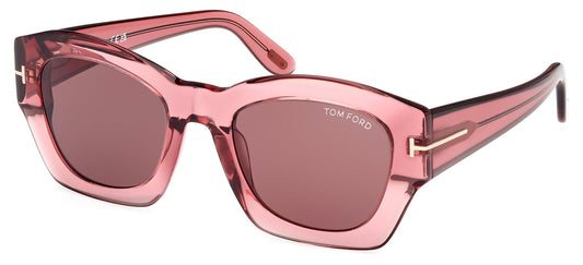 Tom Ford GUILLIANA FT 1083 Shiny Pink/Brown 52/22/140 women Sunglasses