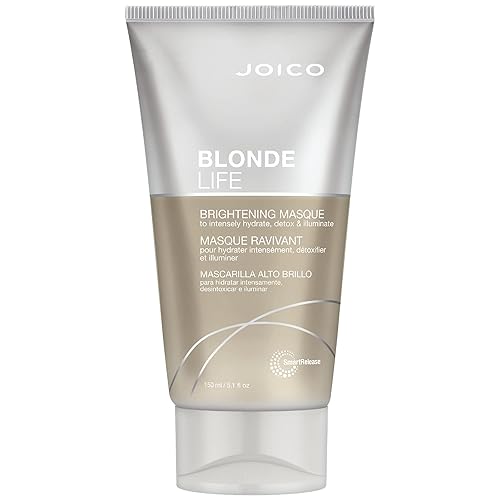 Joico Blonde Life Brightening Masque | For Blonde Hair | Instant Hydration | Neutralize Chlorine & Detoxify Hair | Add Softness & Smoothness | Sulfate