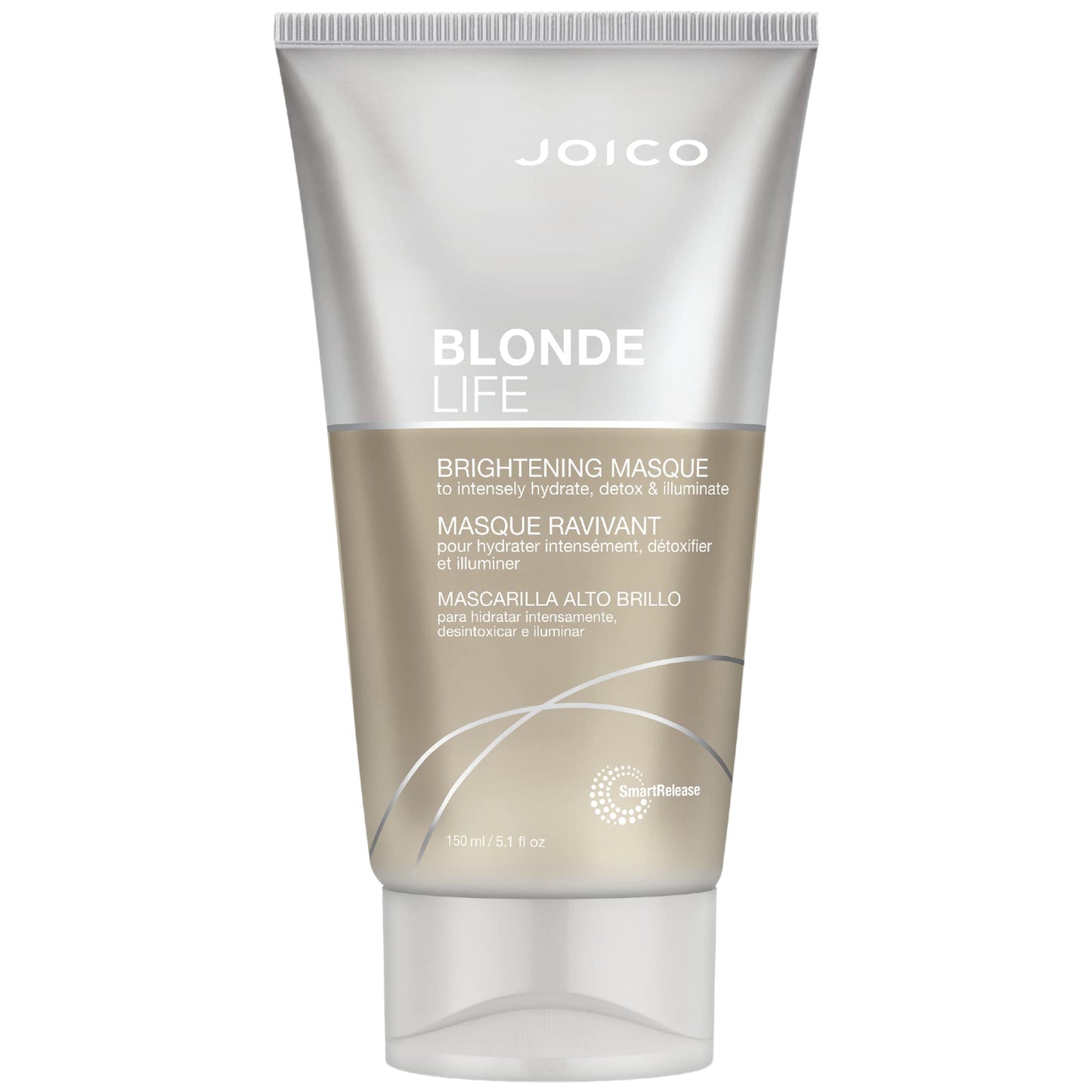 Joico Blonde Life Brightening Masque | For Blonde Hair | Instant Hydration | Neutralize Chlorine & Detoxify Hair | Add Softness & Smoothness | Sulfate