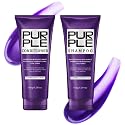Purple Shampoo and Conditioner Set for Blonde, Silver, Brown, Bleached, Highlighted Hair, Color Treated Hair, Enhance Blonde Tones, Repair Damaged