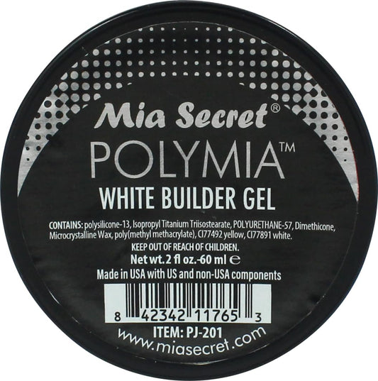 Mia Secret - 2oz POLYMIA polysilicone Gel Nail Builder - UV Led - Builder gel (White) Beauty & Personal Care Mia Secret