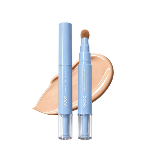QCQX Dual-effect Concealer Pen & Foundation Eye Concealer - 24-Hour Long-LastingFull Coverage Matte Finish.Healthy Skin Glow Perfector Concealer Pen