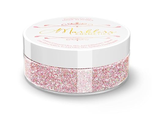 MARBLERS Holographic Face & Body Glitter [Unicorn Pink] 0.18oz (5g) | Fine | Non-Toxic | Vegan | Cruelty-Free | Festival, Rave & Party Makeup | Eye