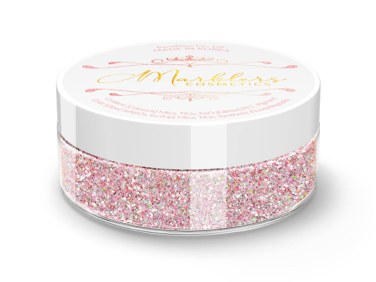 MARBLERS Holographic Face & Body Glitter [Unicorn Pink] 0.18oz (5g) | Fine | Non-Toxic | Vegan | Cruelty-Free | Festival, Rave & Party Makeup | Eye