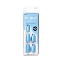 KISS imPRESS Color Press-On Manicure Fake Nails, Serene Blue- Short & Square, Solid Blue, Ready To Wear, Chip Proof, Smudge Proof, No Dry Time, Mini Beauty & Personal Care imPRESS