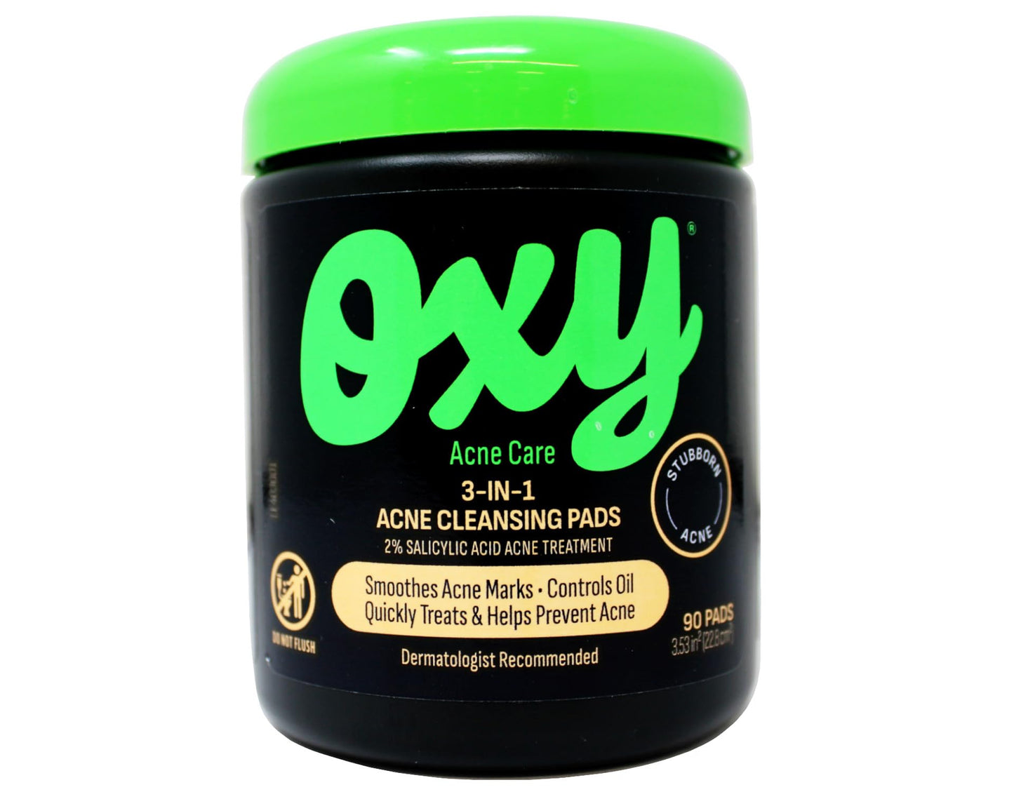OXY Maximum Action 3-In-1 Treatment Pads 90 ea (Pack of 2)