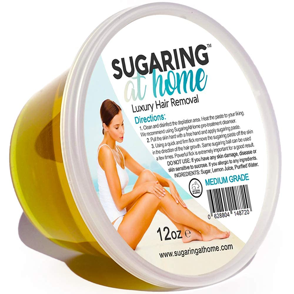 Sugaring for Bikini, Legs, Brazilian 12oz Medium Standard Grade Beauty and Personal Care Sugaring Paste