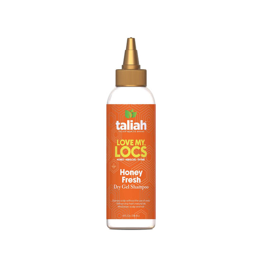 Taliah Waajid Love My Locs Honey Fresh Dry Gel Shampoo 4oz - No-Rinse Scalp Cleanser for Locs, Braids, Twists & Protective Styles