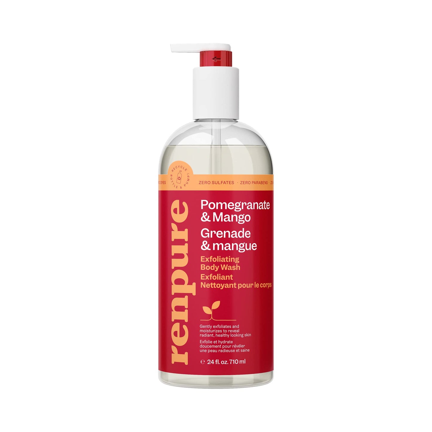 Renpure Originals pomegranate & mango body wash, 24 Ounce