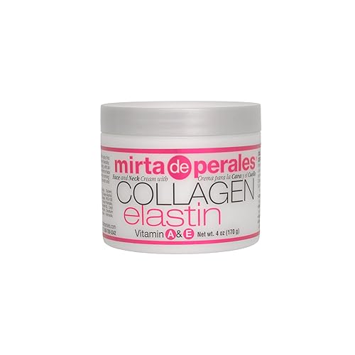 Mirta De Perales Collagen Elastin Face & Neck Cream with Vitamins A & E | Hydrating Anti-Aging Moisturizer for Firmness, Elasticity, Fine Lines