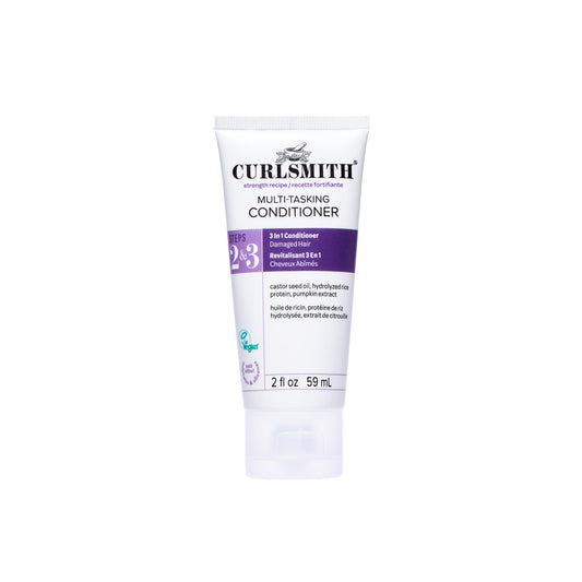 CURLSMITH Multi-Tasking 3-in-1 Conditioner, Use as a Protein-Rich Rinse-Out Conditioner or Leave-In Conditioner or Deep Conditioner, For All Curl