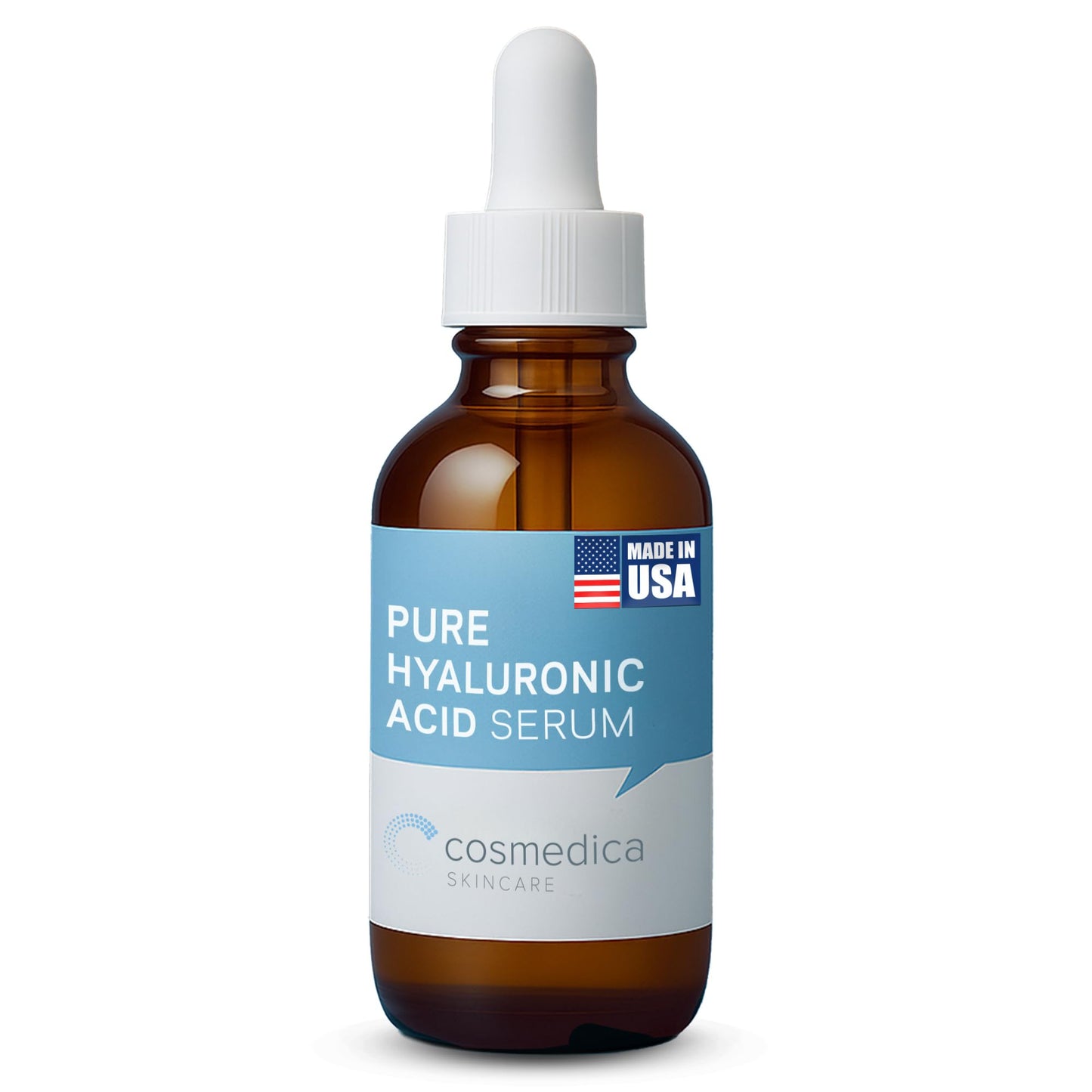 Hyaluronic Acid Serum with Vitamin B5 - Intense Hydration, Anti-Aging, Non-Greasy, Paraben Free, Face Serum - 2 oz