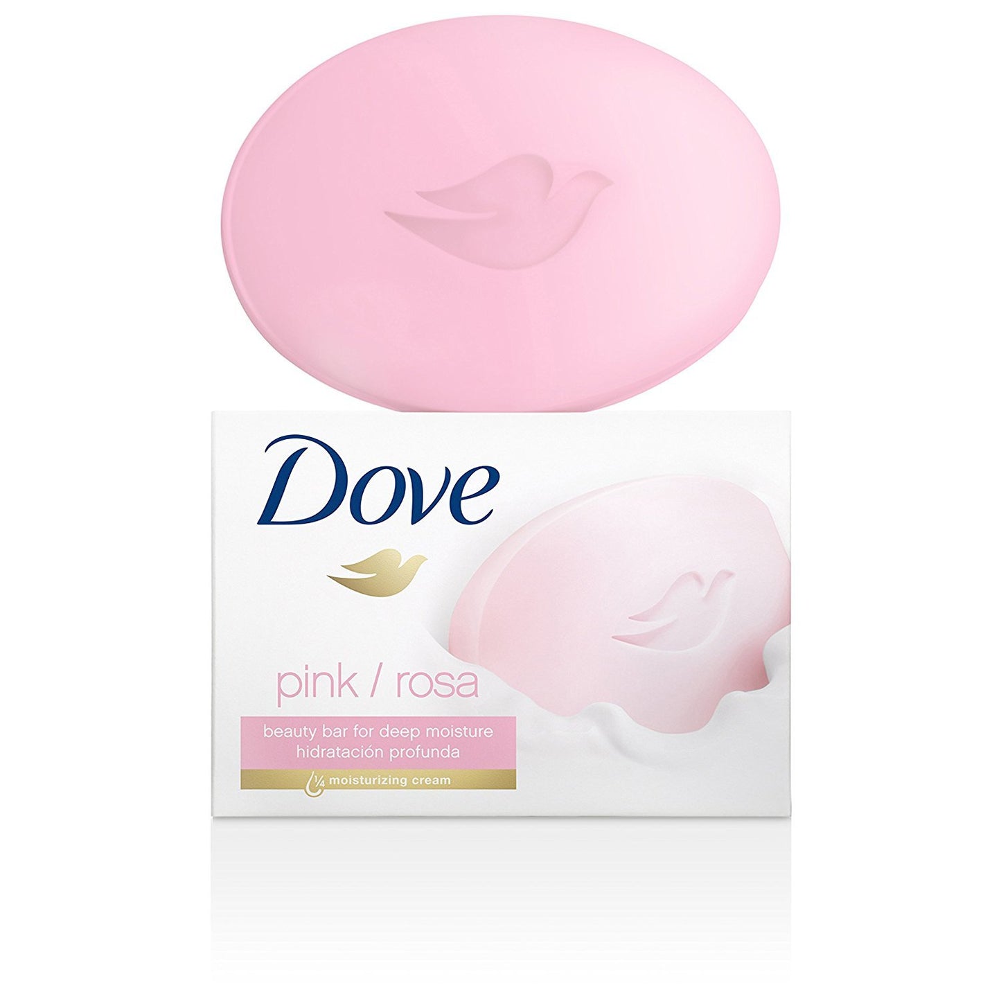 Dove Beauty Bar Soap - Pink/Rosa - 2 Count 4 OZ Bars Per Package - Pack of 4 Packages (Total of 8 Bars) Beauty & Personal Care Dove