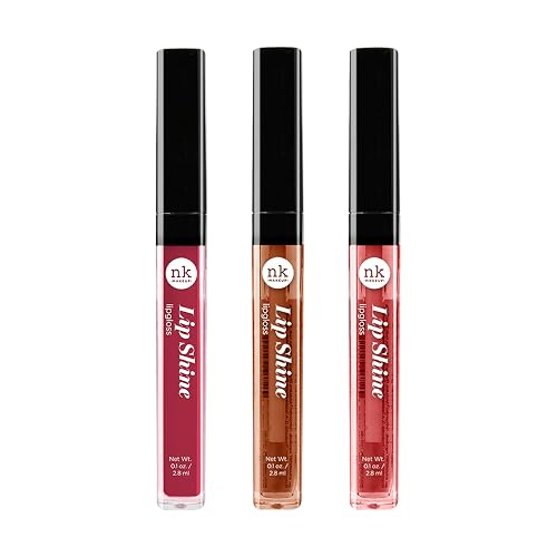 NICKA K NEW YORK Lipshine, Cosmetics, vibrant colors, bright colors, shining lips, lip shine, long lasting (AMZ287)