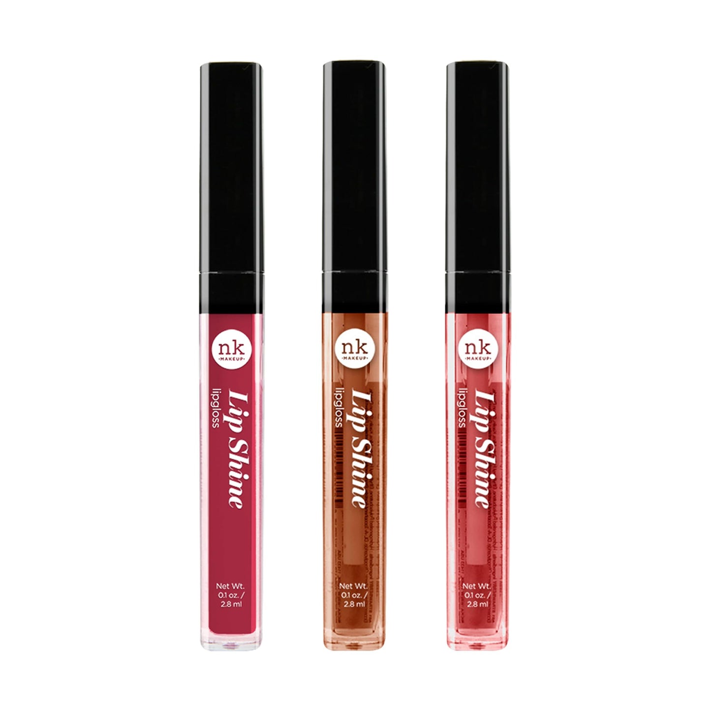 NICKA K NEW YORK Lipshine, Cosmetics, vibrant colors, bright colors, shining lips, lip shine, long lasting (AMZ287)
