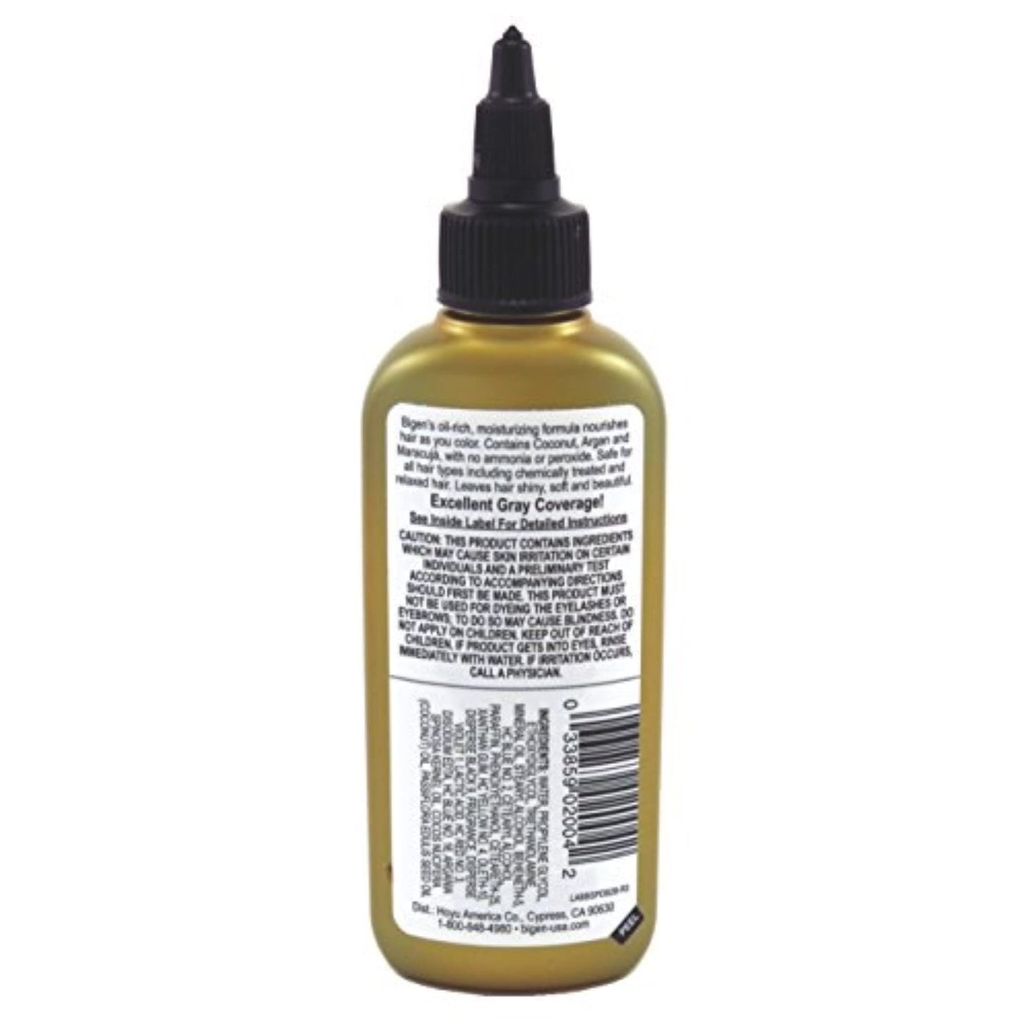 Bigen Semi Permanent Hair Color #Db2 Darkest Brown, 3 oz (Pack of 5)