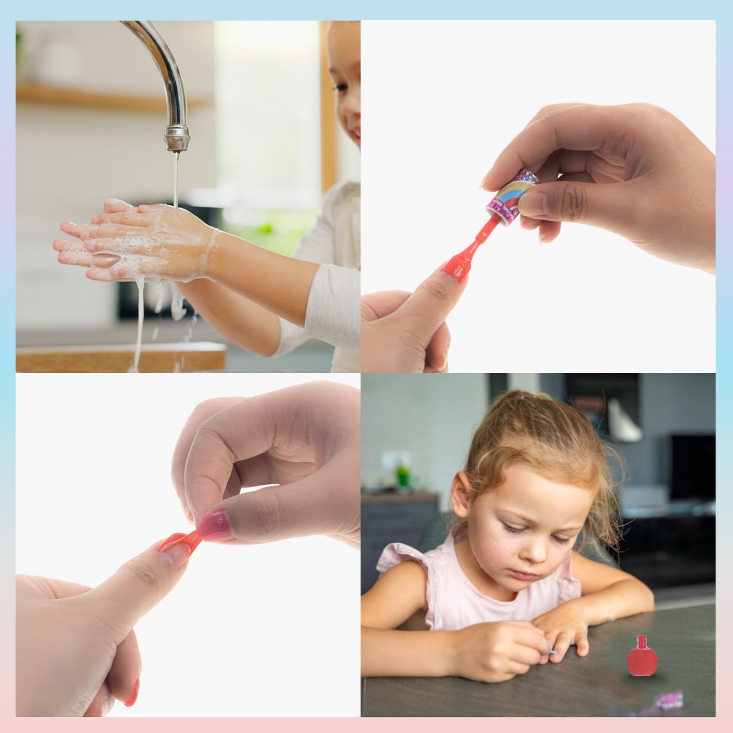 Townley Girl My Little Pony Non-Toxic Water Based Peel-Off Nail Polish Set with Glittery and Opaque Colors for Girls Kids Teens Ages 3+, Perfect