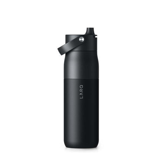 LARQ Bottle Swig Top 34oz - Insulated Stainless Steel Water Bottle With Built-In Silicone Handle | BPA Free | Reusable Water Bottle for Sports, Gym