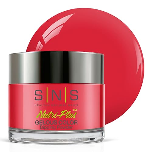 SNS Nail Dip Powder, Gelous Color Dipping Powder - Lamborghini Drive (Red) - Long-Lasting Dip Nail Color Lasts 14 Days - Low-Odor & No UV Lamp Beauty & Personal Care SNS Healthy Natural Nails