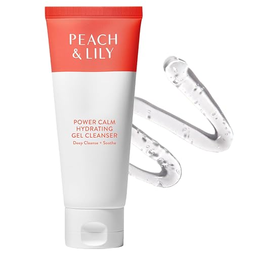Peach & Lily - Power Calm Hydrating Gel Cleanser (3.38 oz) - Face Wash & Facial Cleanser - Light Makeup Remover - Chamomile, Cucumber Fruit & Cica