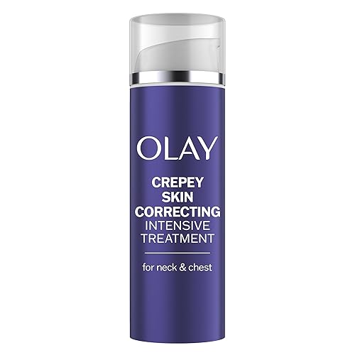 Olay Treatment Cream Intensive Crepey Skin Correcting for Neck & Chest with Retinol24, Vitamin B3 Complex, Deeply Hydrates, Renews & Smoothes Skin