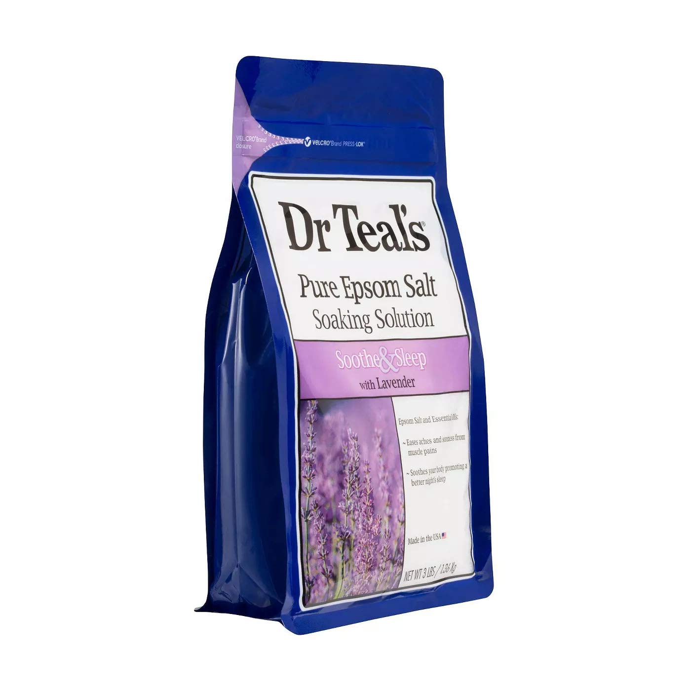 Dr. Teal's Pure Epsom Salt Soaking Solution Gift Set (2 Pack, 3lbs ea.) - Soothe & Sleep Lavender, Cannabis Sativa Hemp Seed Oil with Essential Oil Beauty and Personal Care Dr Teal's