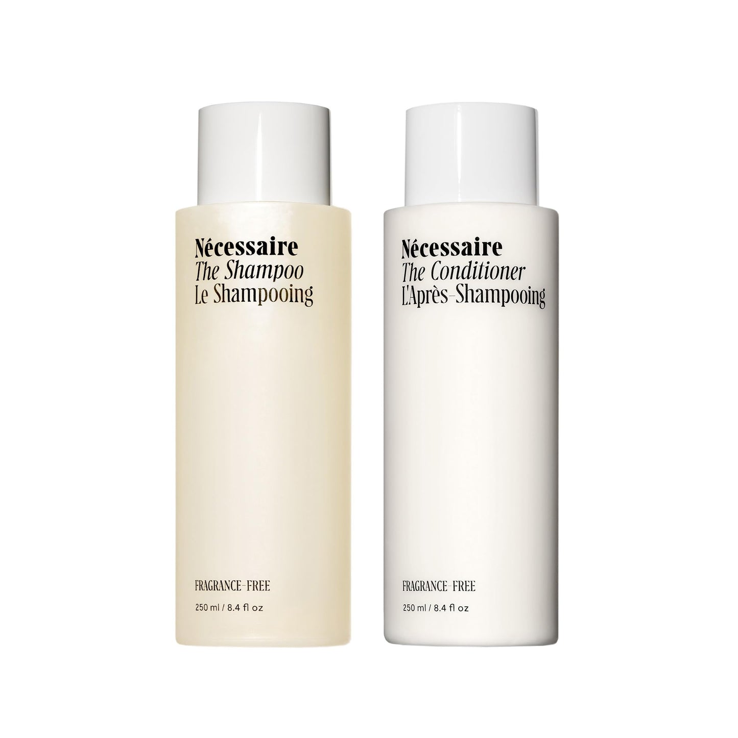 Nécessaire The Hair Duo - Shampoo and Conditioner Set 2 x Full-Size. The Shampoo + The Conditioner. Hyaluronic Acid + Vitamin B Complex Beauty and Personal Care Nécessaire