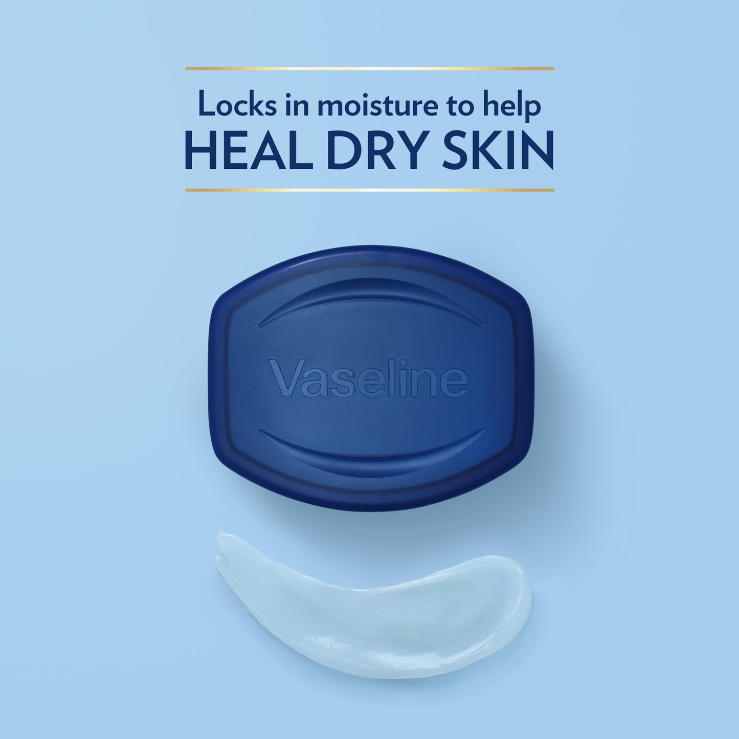 Vaseline Petroleum Jelly Travel-Size 2-Pack - Hypoallergenic Skin Protectant, Unscented Healing Ointment for Beauty & Personal Care, 1.75 Oz Ea