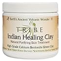 Indian Healing Clay | 100% Natural Desert Sourced Calcium Bentonite | Deep Pore Facial Cleanser, Detoxify | Purify Skin | By TRIBE 16oz