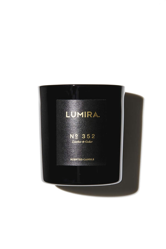 Lumira Scented Candle, Leather & Cedar Beauty & Personal Care Lumira