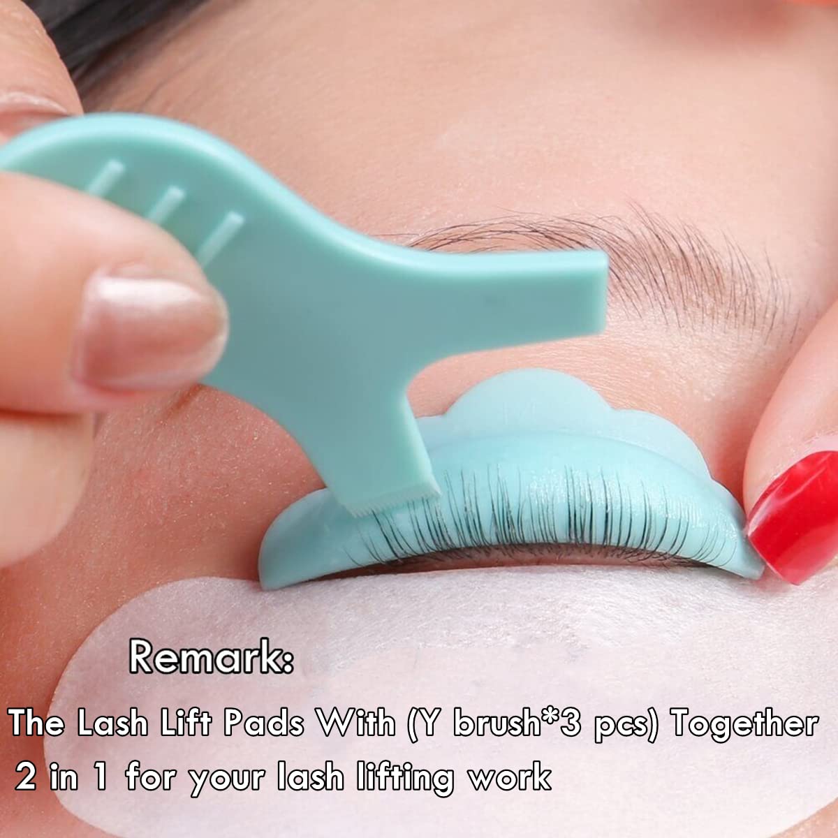 Lash Lift Pads?DIY Eyelash Lift Pads?Eyealsh Perm Rods, Lash Lifting at Home 10 Pcs Sky Blue Pads 5 Size SMM1M2L Reusable Soft Silicone Shields