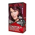 Revlon ColorSilk Hair Color 34 Deep Burgundy 1 Each (Pack of 4)