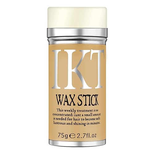 VOLLUCK Hair Wax Stick for Wigs, Edge Control Slick Stick Hair Pomade 2.7Oz Stick Non-greasy Styling Wax, Temporary Hair Styling Product for Edge