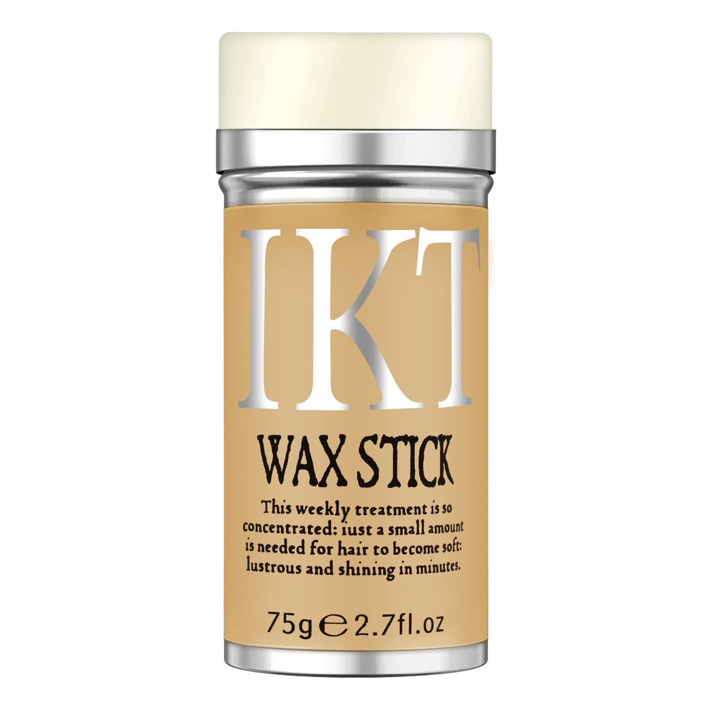 VOLLUCK Hair Wax Stick for Wigs, Edge Control Slick Stick Hair Pomade 2.7Oz Stick Non-greasy Styling Wax, Temporary Hair Styling Product for Edge